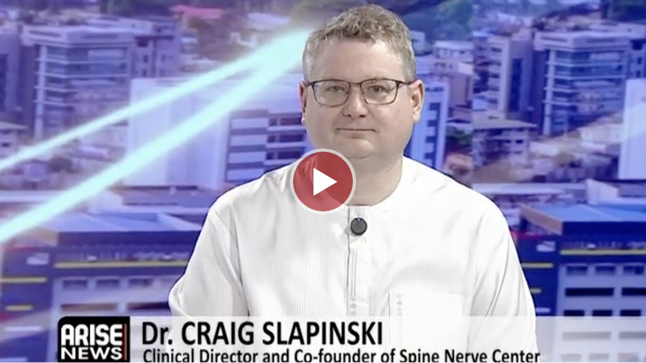 Dr. Craig Slapinski discussing treatment options for chronic back pain