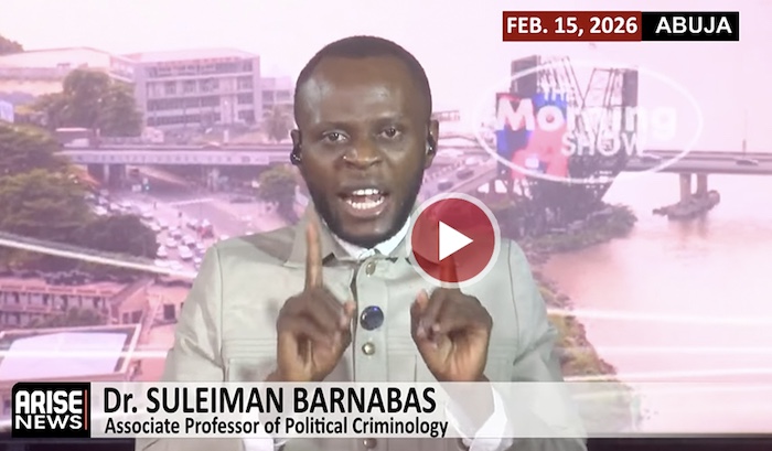 Dr. Suleiman Barnabas, Associate Professor of Political Criminology