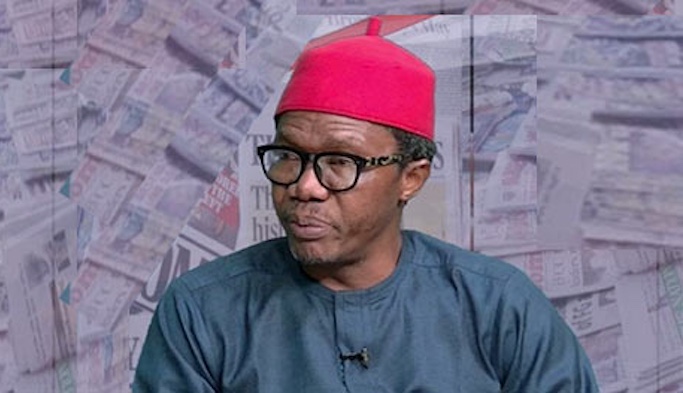 Dr. Law Mefor speaking to the press