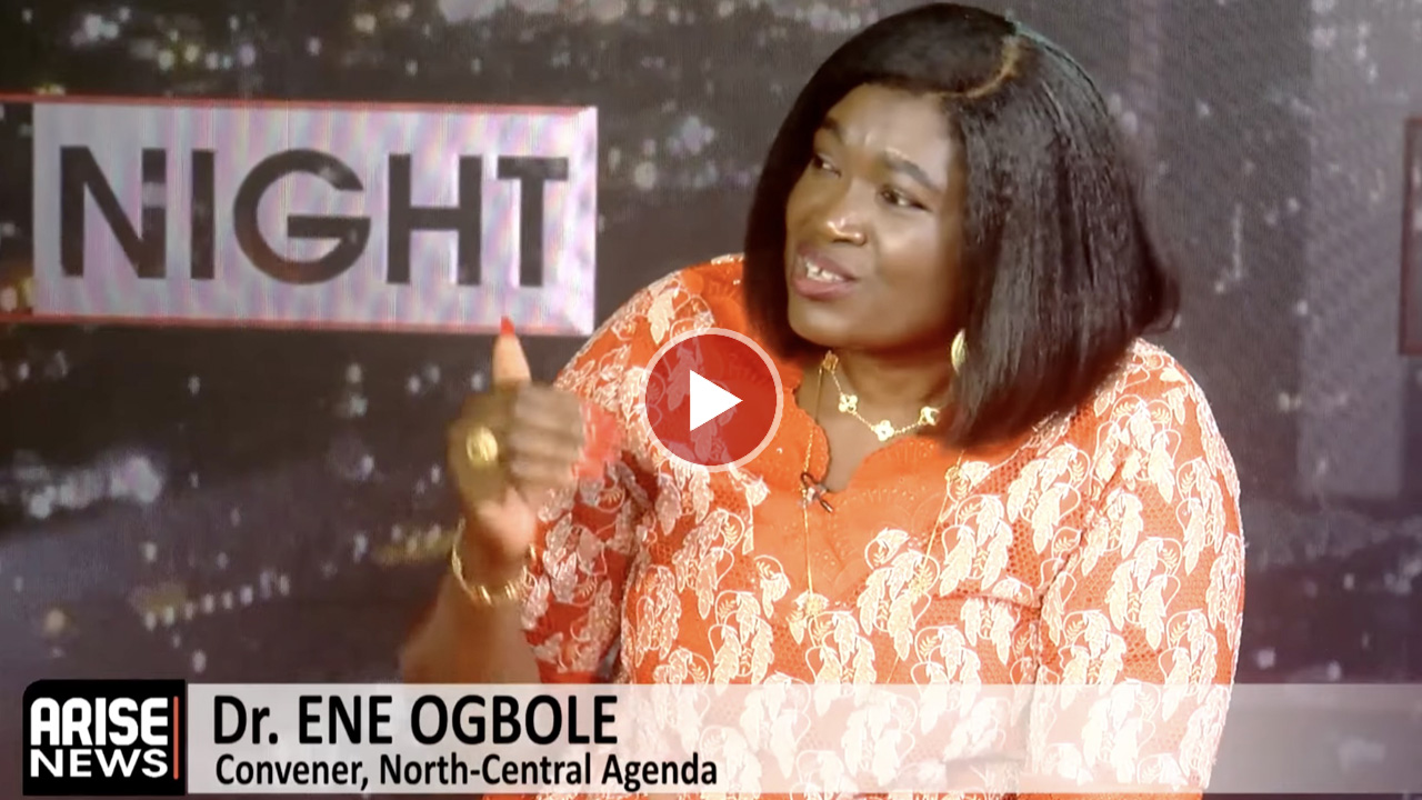 Dr. Ene Ogbole speaking about the hunger crisis in Nigeria.