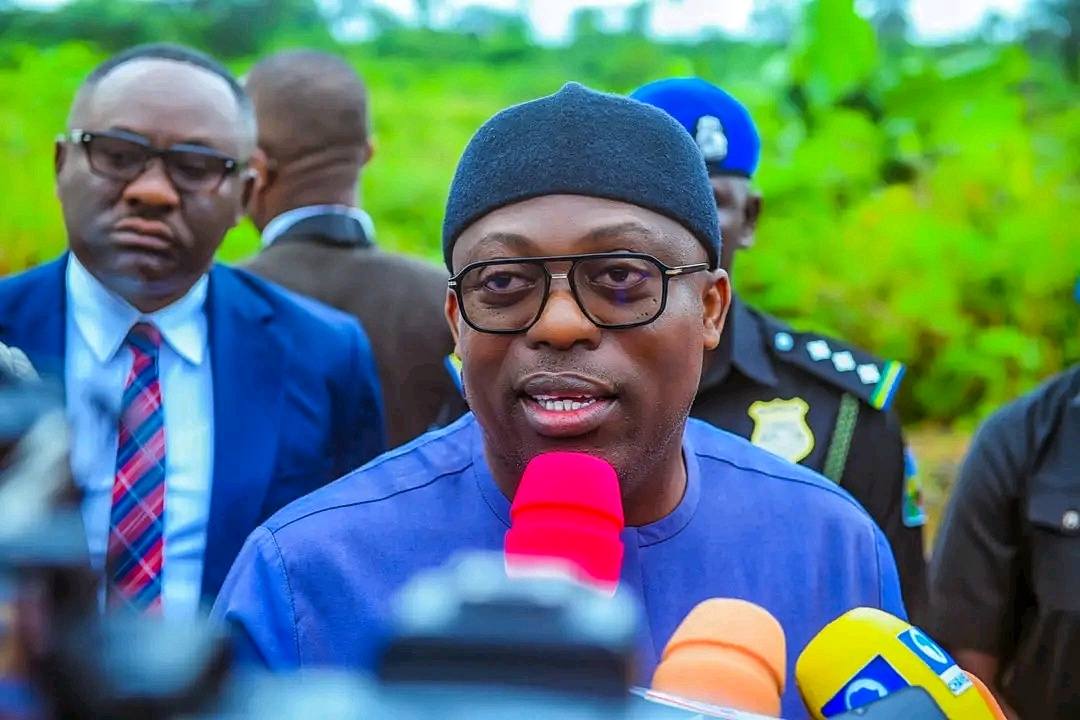 Governor Siminalayi Fubara inspecting the Ring Road project in Rivers State