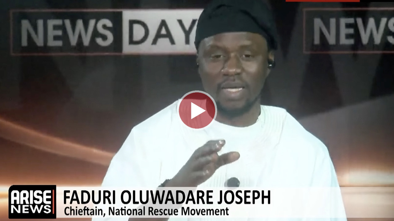 Faduri Joseph speaking on corruption and mismanagement in Nigeria