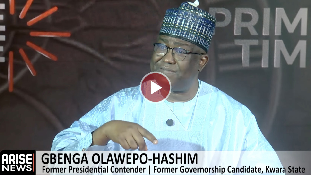 Gbenga Olawepo-Hashim speaking during an interview