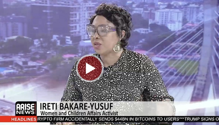 Ireti Bakare-Yusuf, Women and Children Affairs Activist