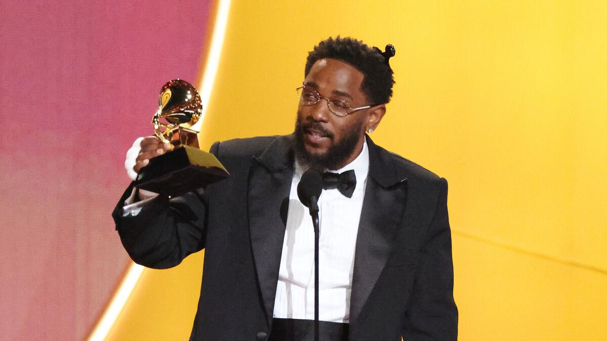 Kendrick Lamar at the Grammy Awards