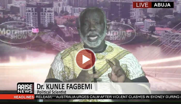 Kunle Fagbemi speaking during an interview