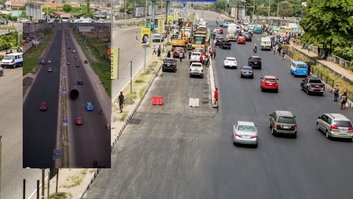 A view of the upgraded Chevron to Admiralty stretch of the Lekki–Ajah Road in Lagos.