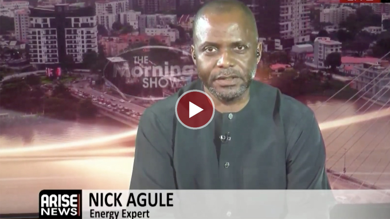 Nick Agule speaking about energy poverty in Nigeria