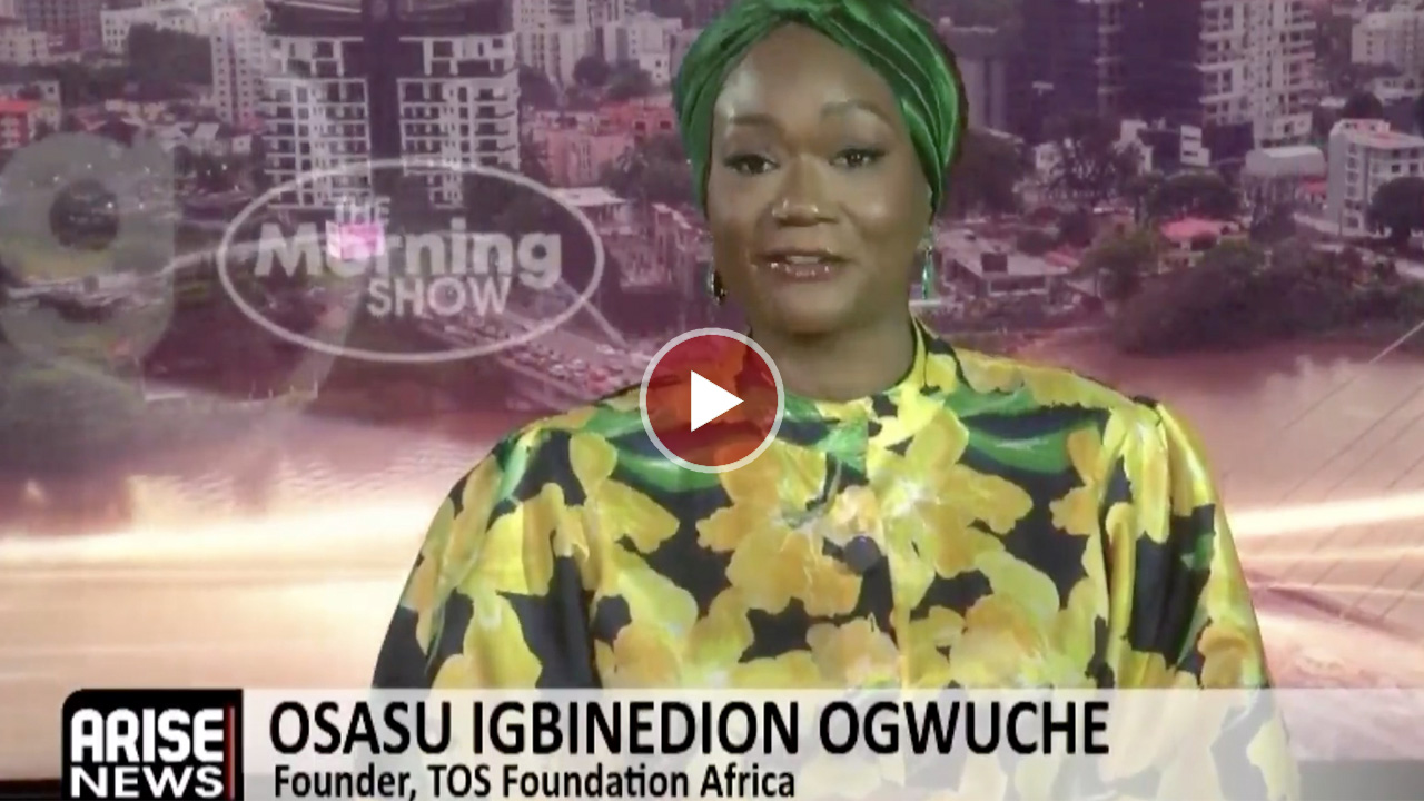 Osasu Igbinedion Ogwuche speaking on women's representation in Nigerian politics.