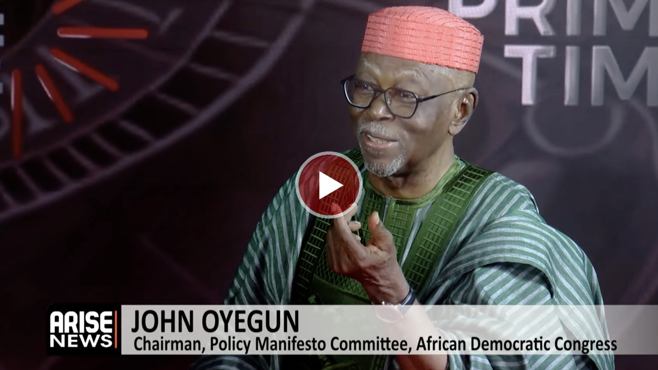 John Oyegun speaking during an interview