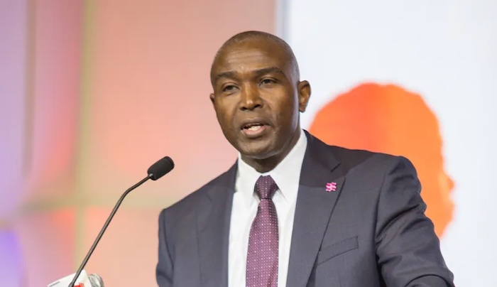 Philip Mshelbila, Secretary-General of the Gas Exporting Countries Forum, speaking at an energy summit