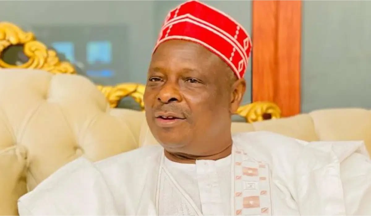 Rabiu Musa Kwankwaso speaking at an event