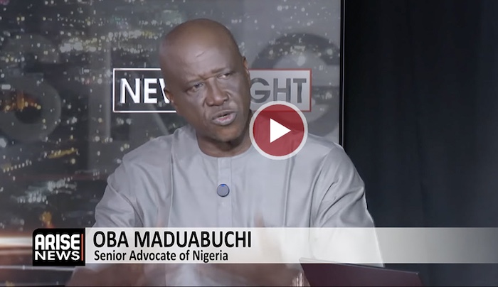 Oba Maduabuchi speaking at a legal forum