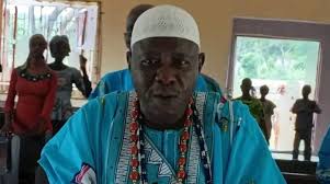 Oba Simeon Olanipekun, the Oniwo of Afin, during an event.