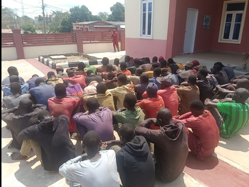 Amotekun Corps personnel during a security operation.