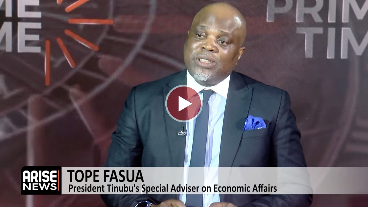 Tope Fasua discussing economic reforms
