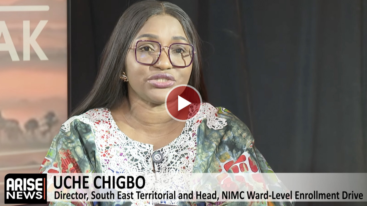Uche Chigbo, Director at NIMC, speaking about NIN registration efforts.