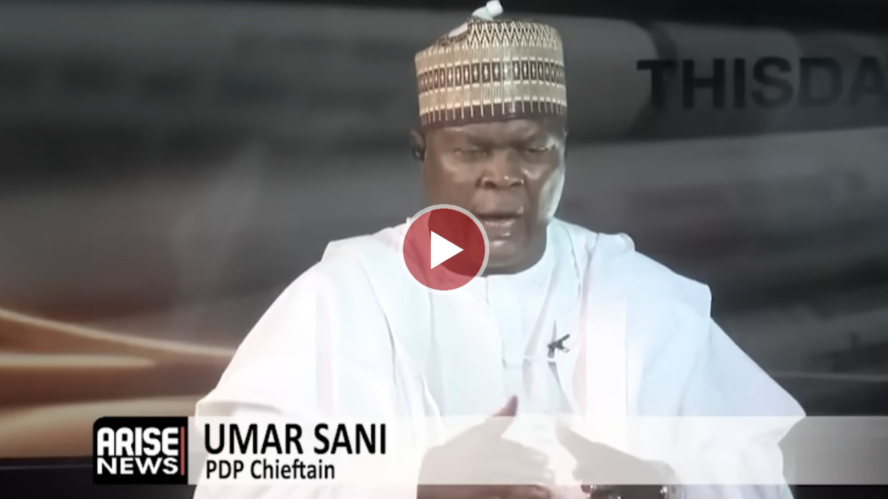 Umar Sani speaking during an interview