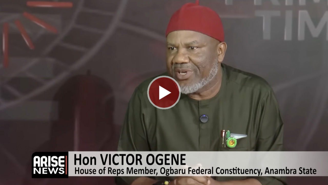 Victor Ogené during an interview regarding the 2027 elections.