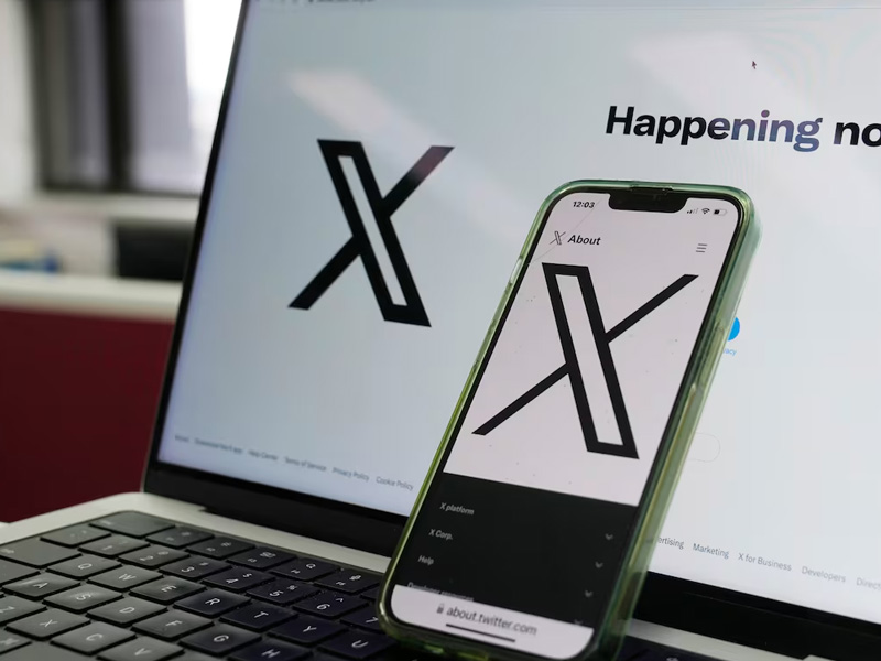 The exterior of the X offices in Paris where the raid took place.