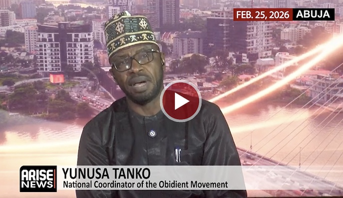 Yunusa Tanko speaks during an event.