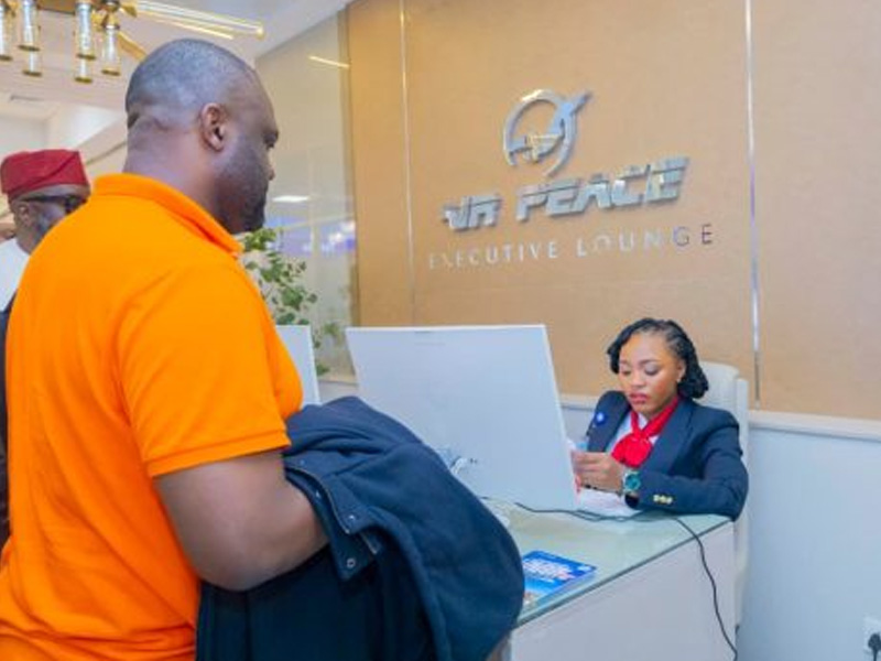 Interior view of the newly opened Executive Lounge at MMIA