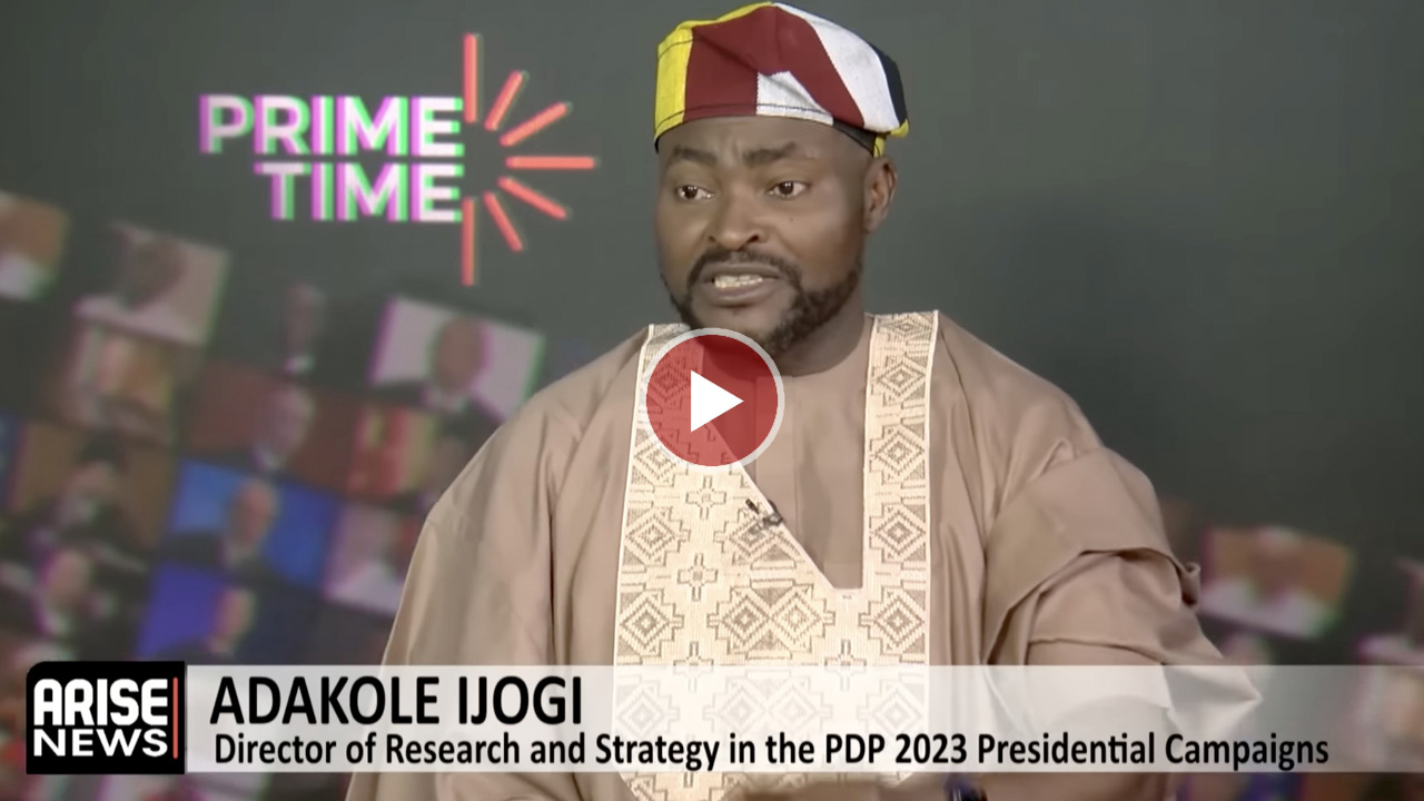 Political Economist Adakole Ijogi speaking at an event