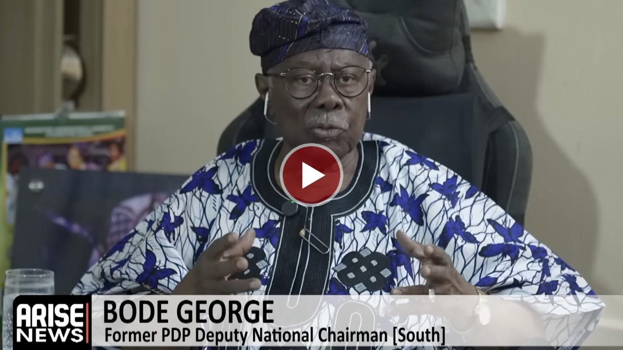 Bode George during an interview