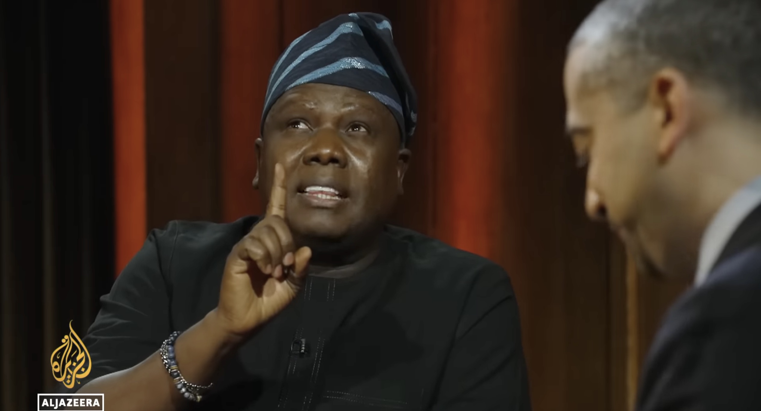 Daniel Bwala during the Al Jazeera interview