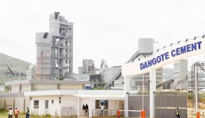 Dangote Cement plant premises with some participants