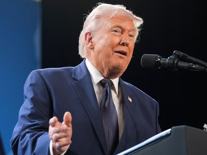 Donald Trump discussing foreign policy