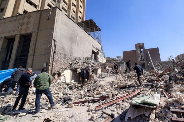 Damage caused by the earthquake in southern Iran