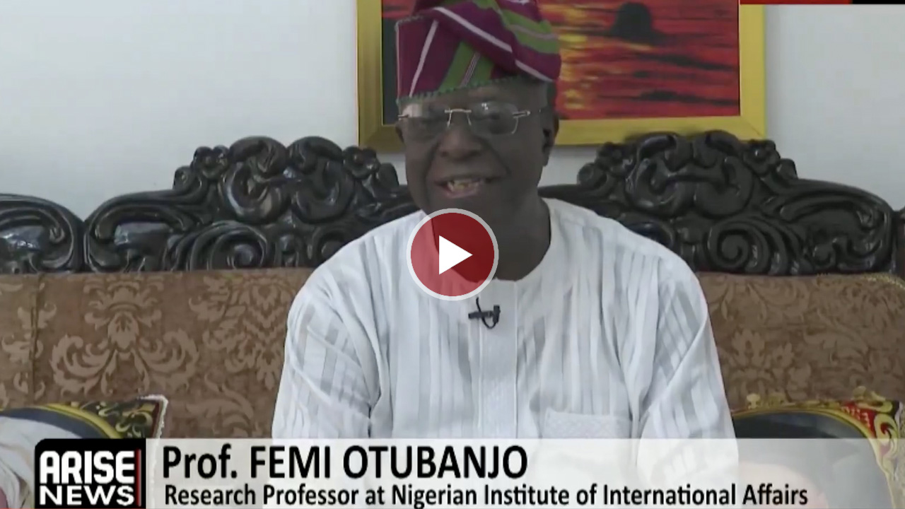 Femi Otubanjo speaking on the Middle East conflict