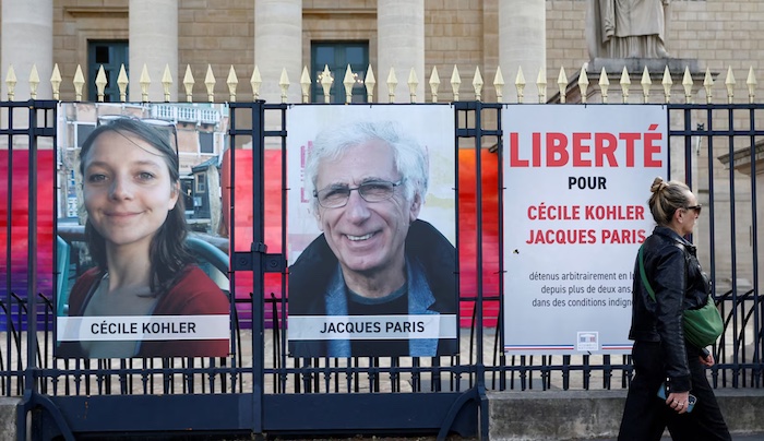 French Foreign Affairs Minister Jean-Noel Barrot speaking about Iran's regional strikes.