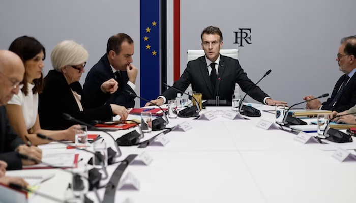 French Armed Forces Chief Fabien Mandon leads talks with representatives from 35 countries on the security of the Strait of Hormuz.