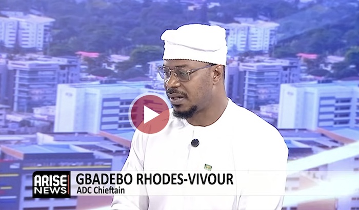 Gbadebo Rhodes-Vivour speaking during an interview.