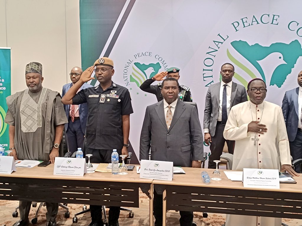 INEC Chairman Joash Amupitan at the stakeholders' briefing