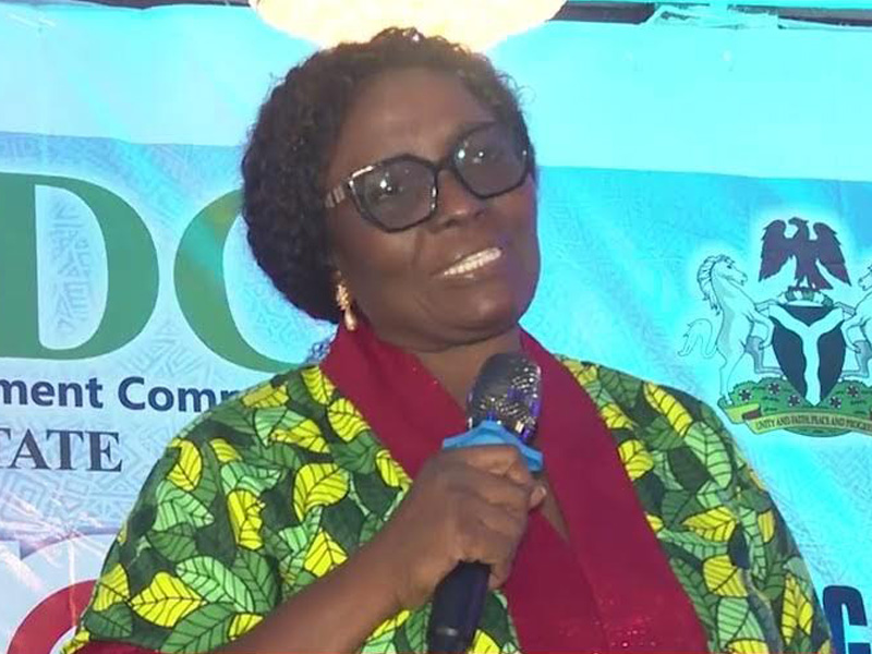 Mrs. Mercy Babawale, Edo State Director of the NDDC, speaking at the stakeholders meeting