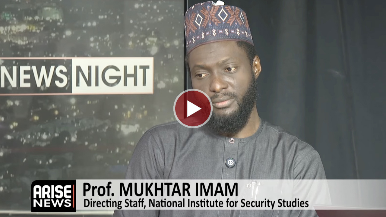 Professor Mukhtar Imam speaking during an interview.