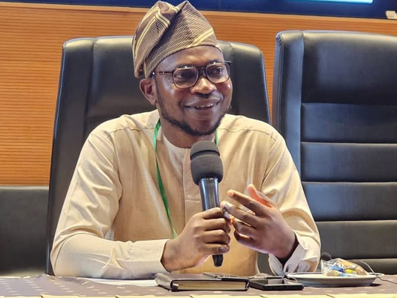 Dr. Musiliu Oseni, Chairman of NERC, speaking during the forum inauguration.