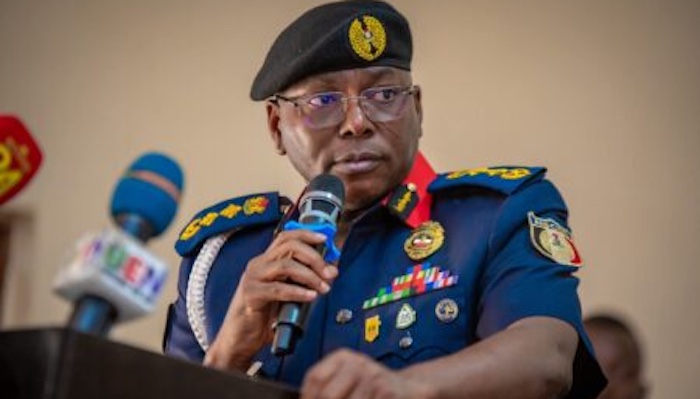 NSCDC Commandant-General Abubakar Audi during the unveiling of the five-year strategy.
