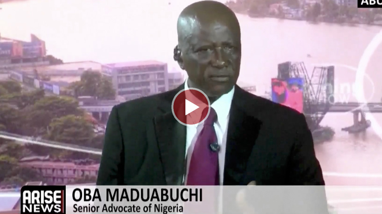 Oba Maduabuchi, Senior Advocate of Nigeria