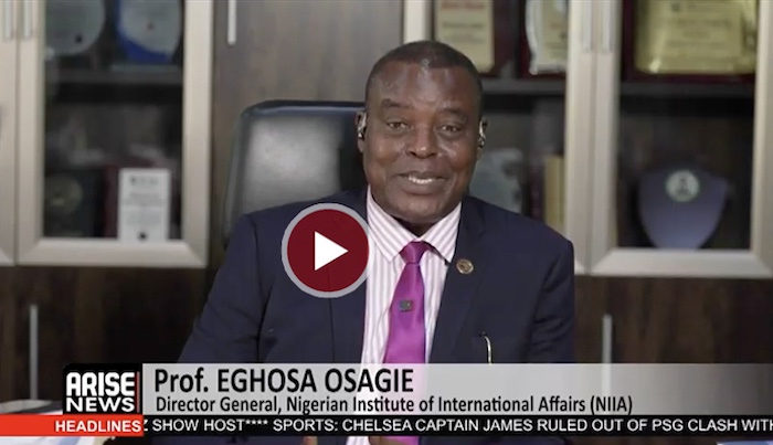 Prof. Eghosa Osagie, Director-General of NIIA