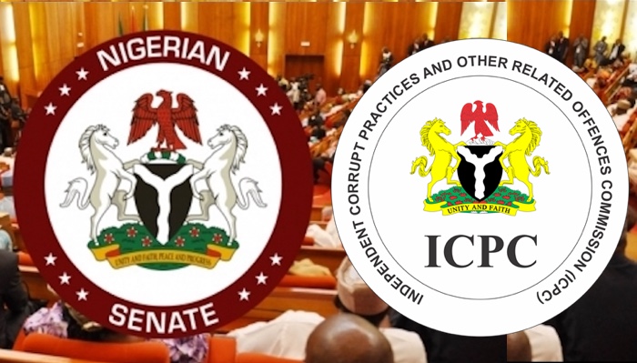 The Senate session discussing the ICPC project monitoring and Boko Haram insurgent attacks.
