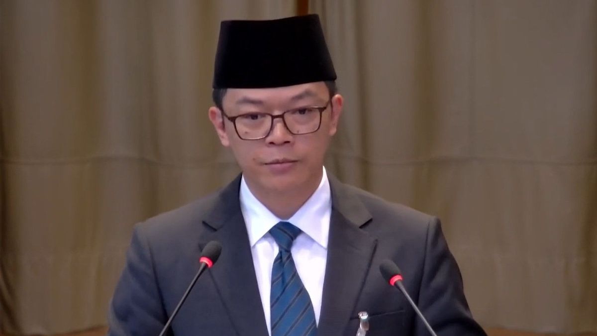 Foreign Minister Sugiono of Indonesia