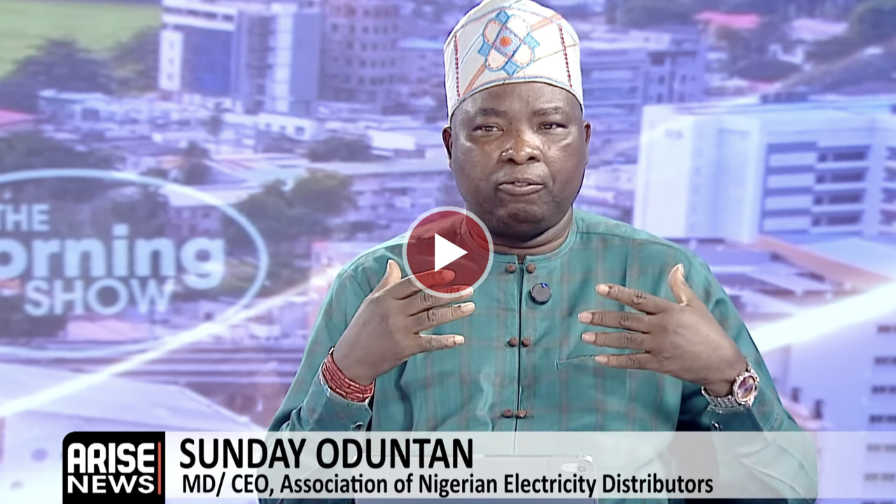 Sunday Oduntan, CEO of ANED, discussing electricity challenges in Nigeria.