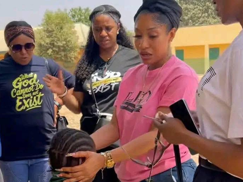 Tonto Dikeh during a public event