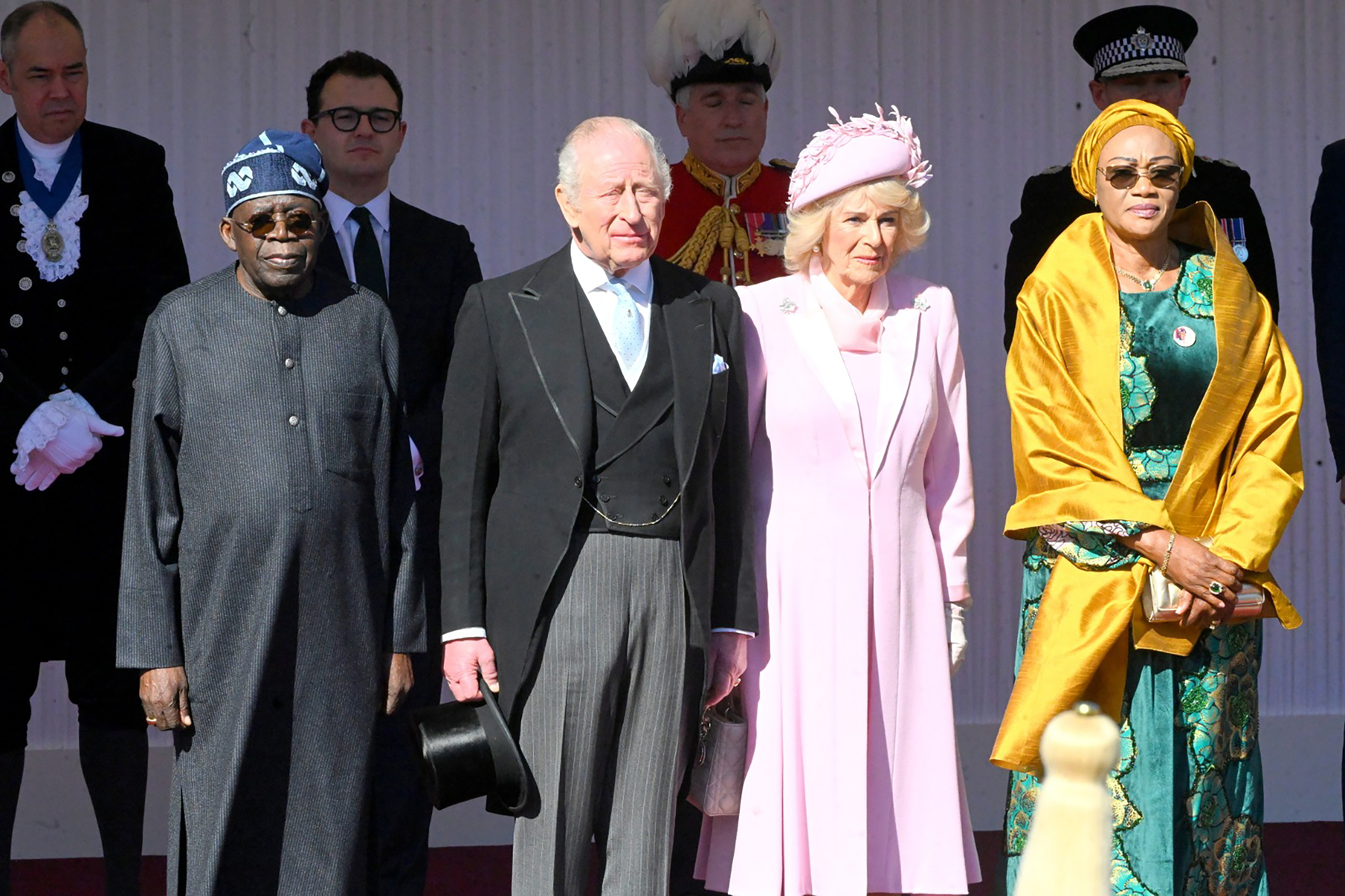 President Bola Tinubu and King Charles III pictured together.