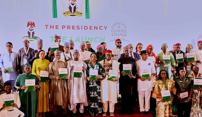 President Bola Tinubu launching the Renewed Hope Climate Change Awareness Tour.