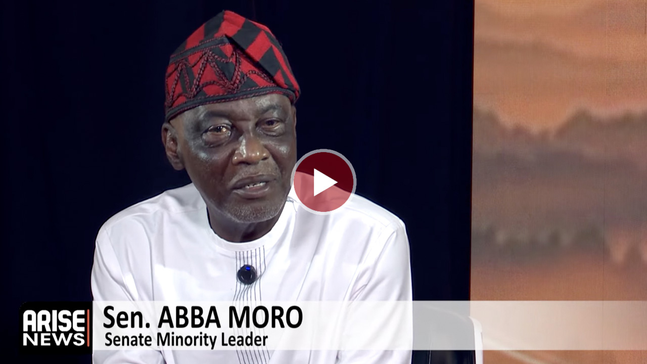 Senate Minority Leader Abba Morro speaking in an interview.